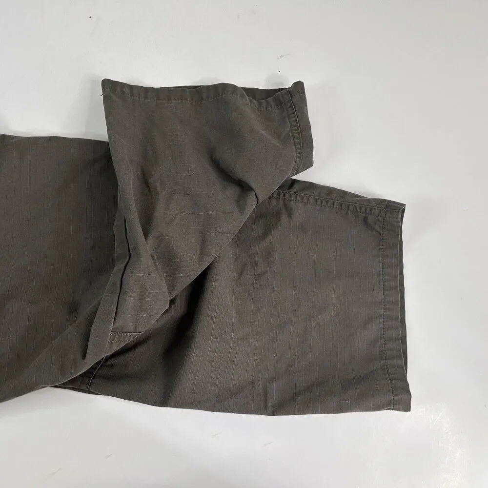 5.11 Tactial Series 42 x 32 Ripstop Cargo Pants Gray Green Poly Cotton Blend - Picture 6 of 6